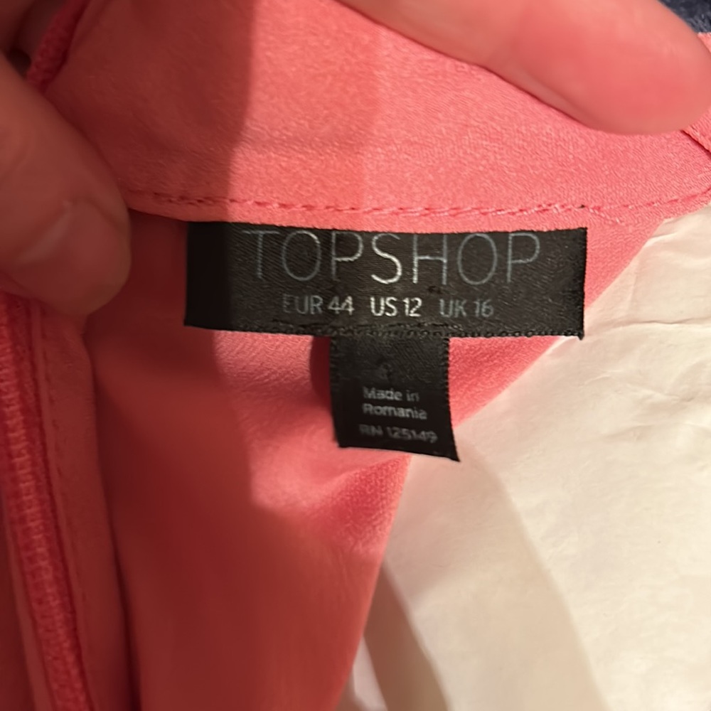 Top shop, Pink draping blouse, size 12. - Picture 5 of 5